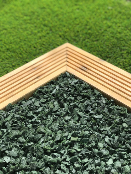 Green Rubber Mulch Play Bark Chip – 500KG ~ 25 SQM