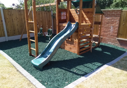 Green Rubber Mulch Play Bark Chip – 500KG ~ 25 SQM