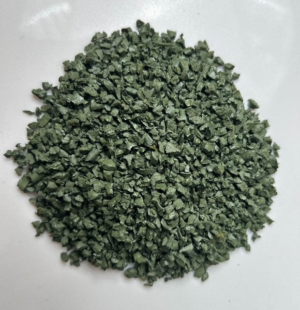 GREEN Rubber Crumb 1-4mm (SBR) 25 KG Bag 1 SQM