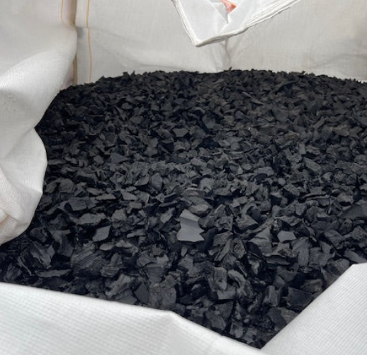 Natural coloured Rubber Mulch Play Bark chippings  - 500kg ~ 20 SQM