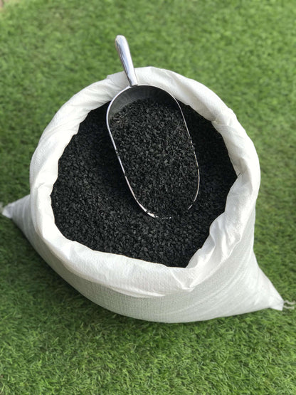 Black 2-6mm SBR Rubber Crumb - 25kg ~  1 SQM