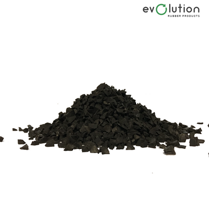 Black 2-6mm SBR Rubber Crumb - 25kg ~  1 SQM