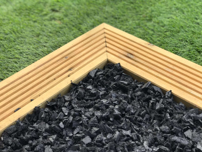 Grey Rubber mulch Play Bark Chip – 20KG ~ 1 SQM