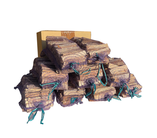 Stacked Natural wood Kindling Nets