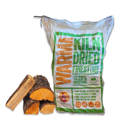 Kiln Dried Hardwood Log Firewood Midi 25Kg Bag